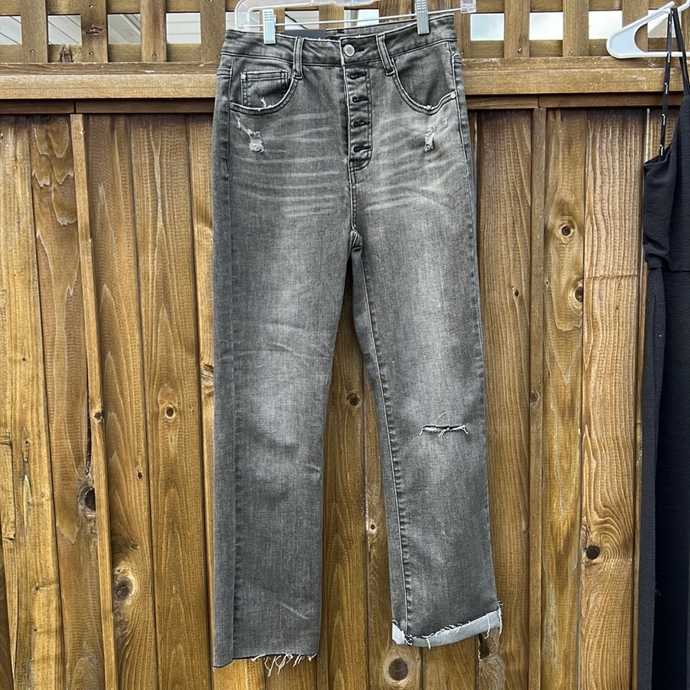 Black Distressed Jeans